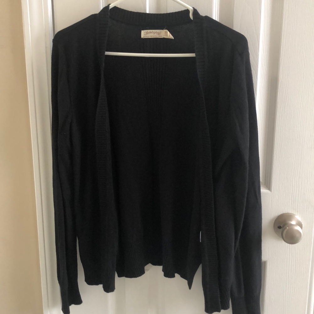 Black cardigan